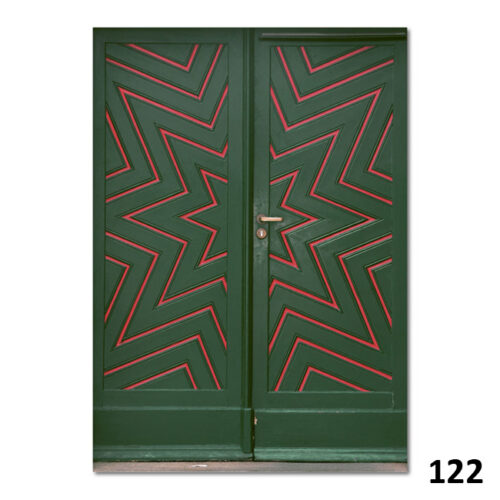 122 Tür mit Stern-Dekor